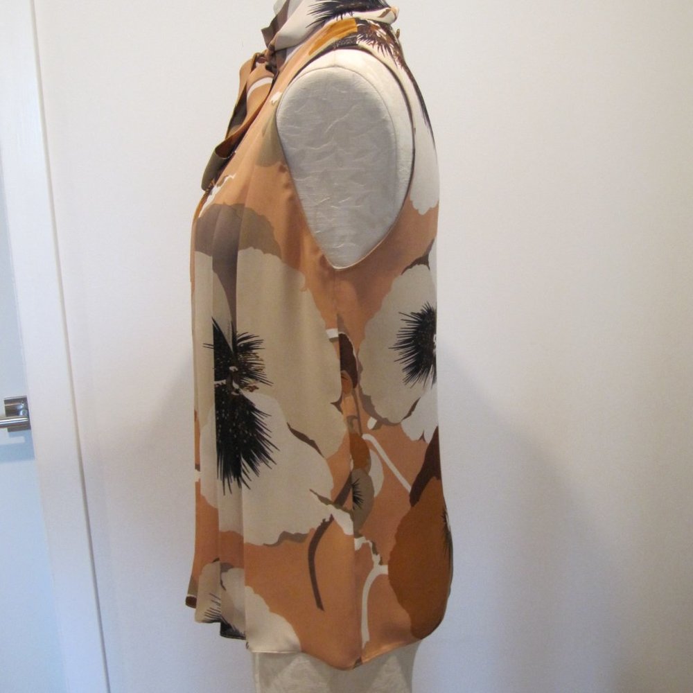 GUCCI Flawless Tan and Black Blouse Sz 38 - Picture 6 of 11